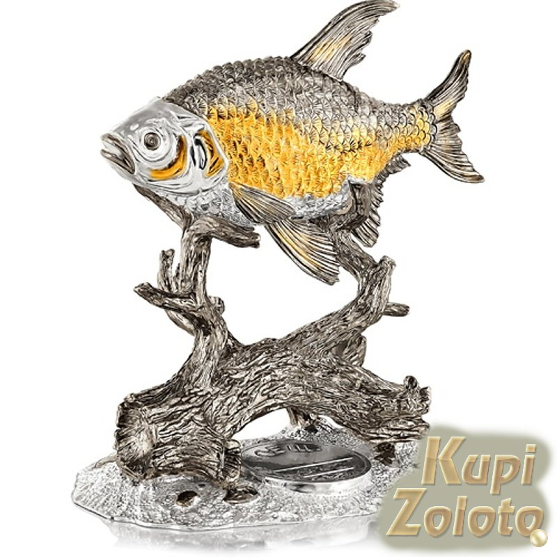 Серебряная статуэтка "Рыба"