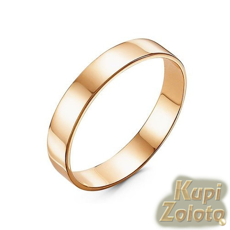 Золотое обручальное кольцо 3,5 мм
