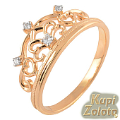 Золотое кольцо "Корона"