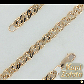 Золотой комплект  браслет Нонна в сочетании с изделием Золотая цепь "Нонна" Фото
