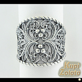 Серебряный комплект  Перстень в сочетании с изделием Серебряное кольцо Фото