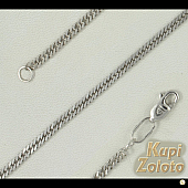 Серебряный комплект  браслет в сочетании с изделием Серебряная цепь "Ромб двойной" Фото