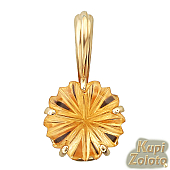 Золотой комплект Кулон  с цитрином в сочетании с изделием Подвеска из золота с цитрином Фото