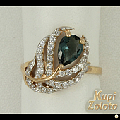 Серебряный комплект  Перстень с кварцем Лондон в сочетании с изделием Серебряное кольцо с кварцем Лондон Фото