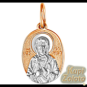 Золотая икона "Св. мученица Лариса Гофтская"