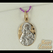 Золотая иконка «Икона Божьей Матери Костромская-Фёдоровская»