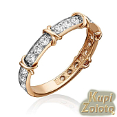 Золотое кольцо со SWAROVSKI