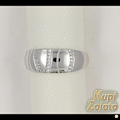 Серебряный комплект Перстень  925 с фианитами в сочетании с изделием Серьги из серебра с фианитами Фото