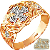 Золотое кольцо "Да Воскреснет Бог"