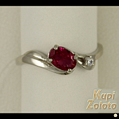 Серебряный комплект Перстень  с розовым фианитом в сочетании с изделием Кольцо из серебра с розовым фианитом Фото