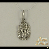 Нательная серебряная иконка "Ангел Хранитель"