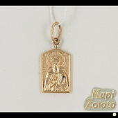 Св Сергий Радонежский нательная иконка из золота