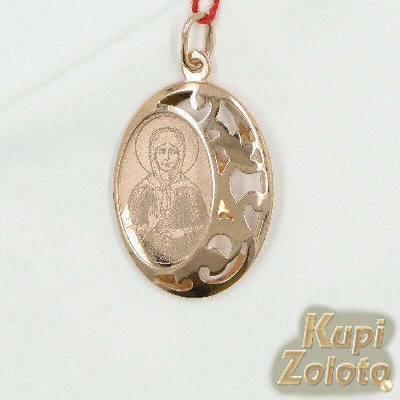 Золотая икона "Св. Матрона Московская"