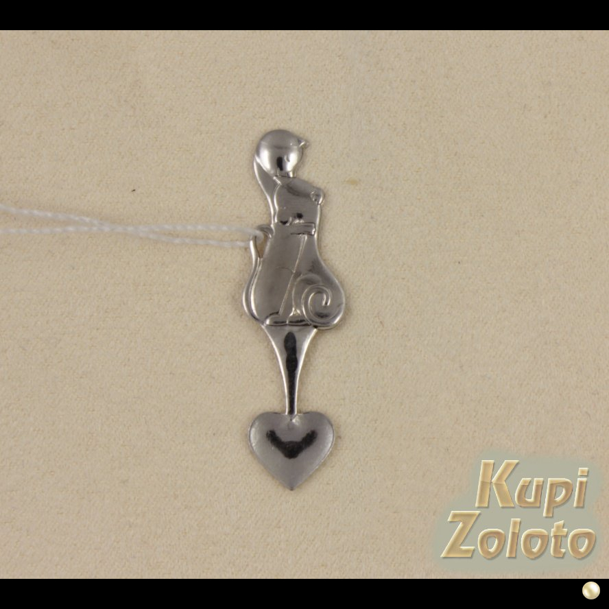 Кошельковая ложка из серебра "Любовь"
